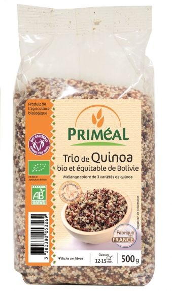 Trio de quinoa ECO 500 g - Primeal